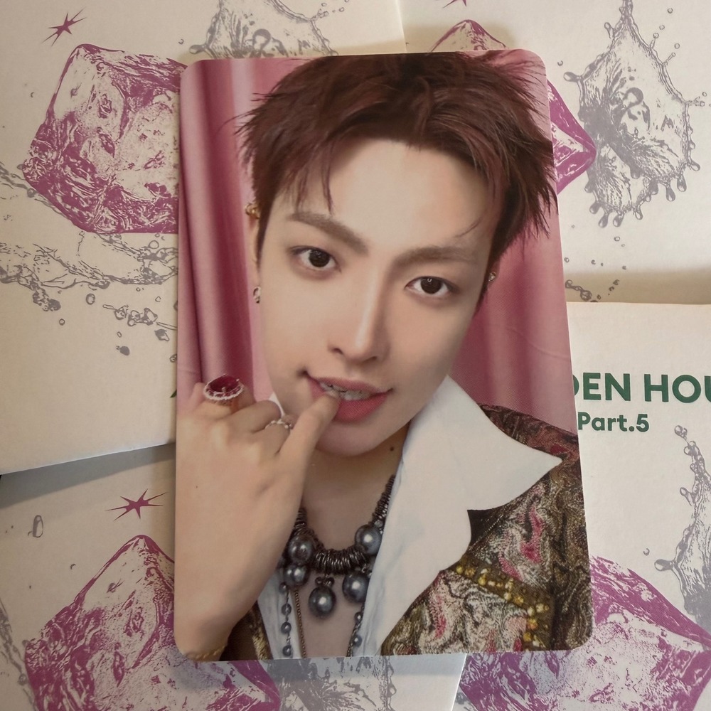 ATEEZ HONGJOONG Golden Hour Part 5 Pop Up Random Trading Card Photocard